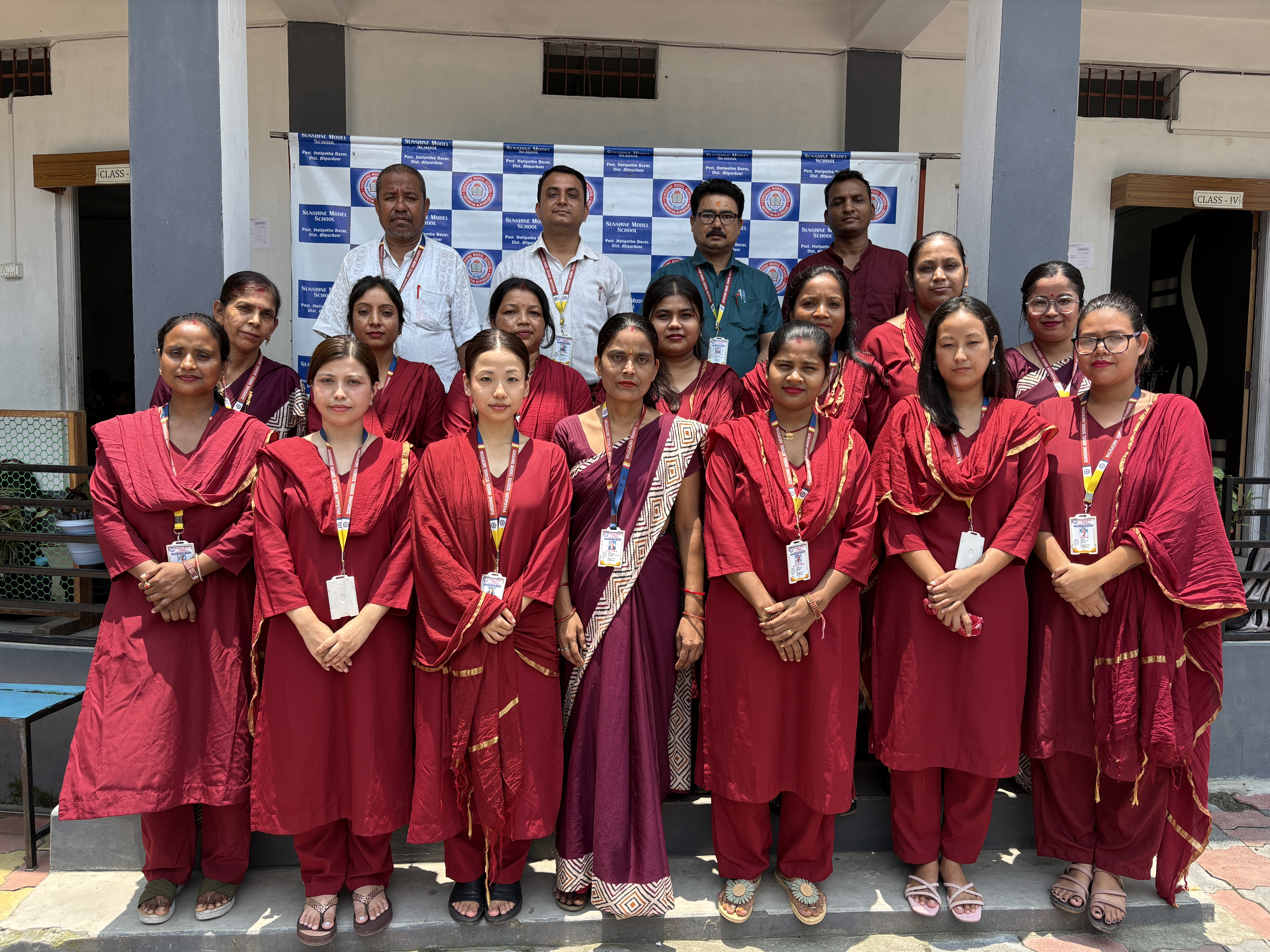 Faculty members of Sunshine Model School